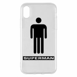 Чехол для iPhone X/Xs Sex superman - PrintSalon