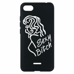 Чехол для Xiaomi Redmi 6A Sexy Bitch-PrintSalon Чехол для Xiaomi Redmi 6A Sexy Bitch
