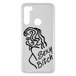 Чехол для Xiaomi Redmi Note 8 Sexy Bitch - PrintSalon