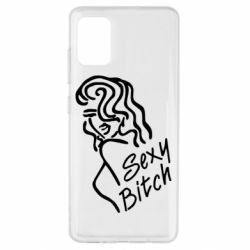 Чехол для Samsung A51 Sexy Bitch-PrintSalon Чехол для Samsung A51 Sexy Bitch