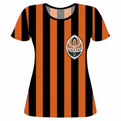 Женская футболка 3D Шахтер ФК Донецк - PrintSalon