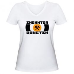 Жіноча футболка з V-подібним вирізом Shakhtar Donetsk - PrintSalon