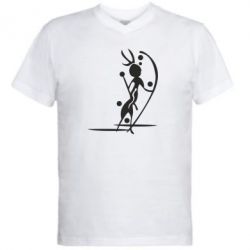 Чоловіча футболка з V-подібним вирізом Шаман 2 - PrintSalon