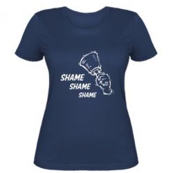 Жіноча футболка Shame Shame Shame - PrintSalon