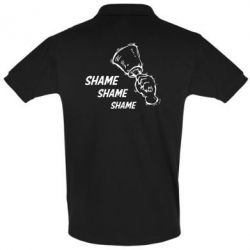Мужское поло Shame Shame Shame - PrintSalon