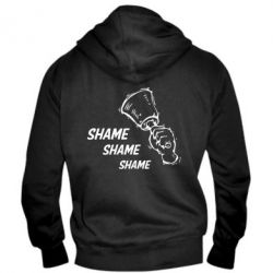 Чоловіче худі на блискавці Shame Shame Shame - PrintSalon