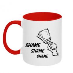 Чашка двокольорова Shame Shame Shame - PrintSalon