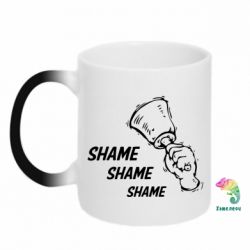 Чашка-хамелеон Shame Shame Shame - PrintSalon