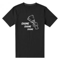 Чоловіча преміум футболка Shame Shame Shame - PrintSalon