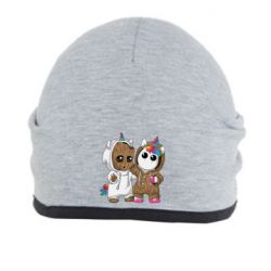 Шапка Baby Groot And Unicorn - PrintSalon