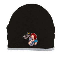 Шапка Девочка с котом - ты мое сердечко - PrintSalon