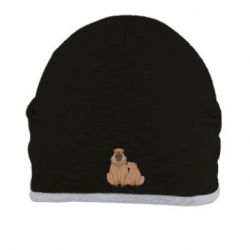 Шапка Две капибары