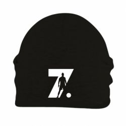 Шапка флисовая Cristiano Ronaldo Silhouette Art - PrintSalon