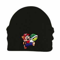 Шапка флисовая Cute Mario with turtle - PrintSalon