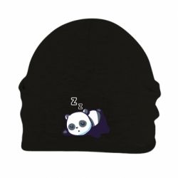 Шапка флісова Cute panda sleeping