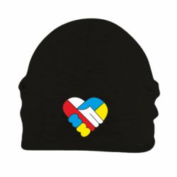 Шапка на флісі Дружба України та Польщі