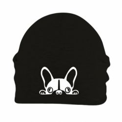 Шапка флисовая French Bulldog Puppy - PrintSalon