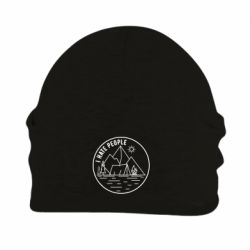 Шапка флисовая I hate people - camper - PrintSalon
