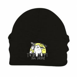 Шапка флисовая Кот Саймона, хочу на море - PrintSalon