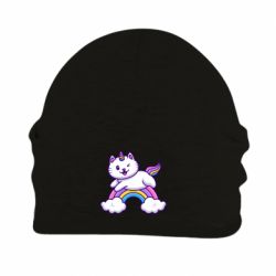 Шапка флісова Котик-единорог