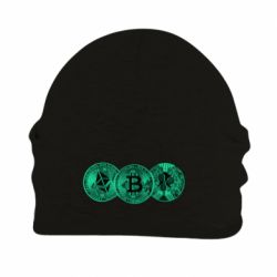 Шапка флисовая Криптовалюта - PrintSalon