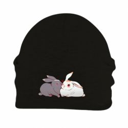 Шапка флисовая Кролики Вэй и Лань - PrintSalon