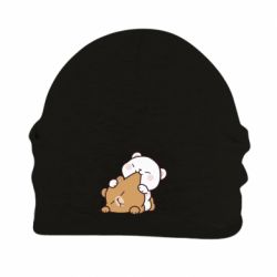 Шапка флисовая Кусь мишки - PrintSalon