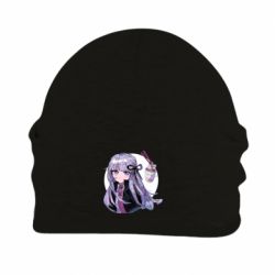 Шапка флисовая Kyoko Kirigiri glitch art - PrintSalon