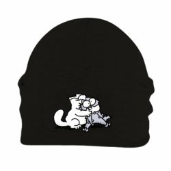 Шапка флісова Любов котів - PrintSalon