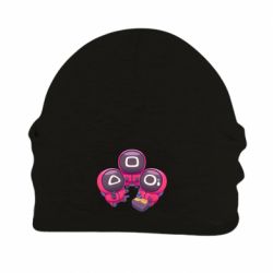 Шапка флисовая Милые солдаты из игры в кальмара - PrintSalon