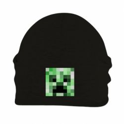 Шапка флисовая Minecraft minimalist Creeper - PrintSalon