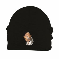 Шапка флисовая Осенний ежик - PrintSalon