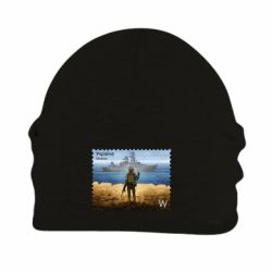 Шапка на флисе русский корабль иди на@ - PrintSalon