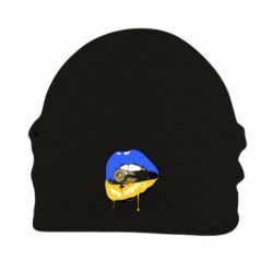 Шапка на флісі Україна! Губи з кулею
