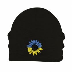 Шапка на флісі Україна! Соняшник