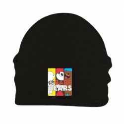 Шапка флисовая We bare bears collage - PrintSalon