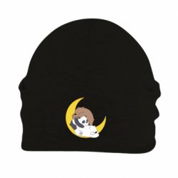 Шапка флисовая We bare bears sleep - PrintSalon