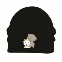 Шапка флисовая Чиби котики - PrintSalon