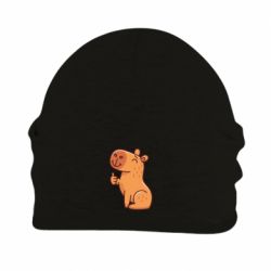 Шапка флисовая Капибара лайк - PrintSalon