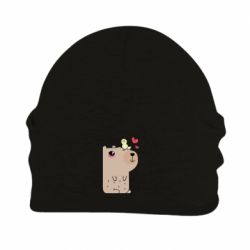 Шапка флісова Капібара з курчам