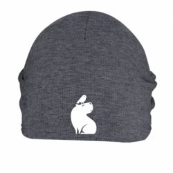 Шапка флісова Копібара та Пташка