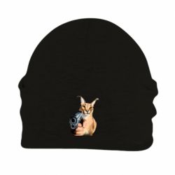 Шапка флисовая Шлепа с пистолетом - PrintSalon