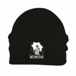 Шапка флісова Венздей Вдамс и зонт - PrintSalon