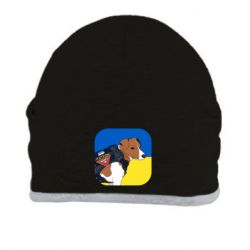 Шапка Патрон на фоне флага