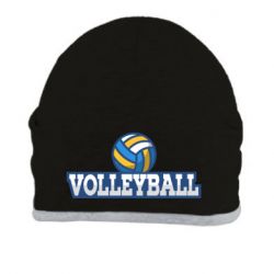 Шапка Volleyball text and ball - PrintSalon