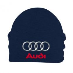 Шапка флисовая Audi 3D Logo - PrintSalon