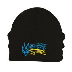 Шапка флисовая Детский рисунок флаг Украины - PrintSalon