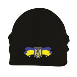 Шапка флисовая Герб на стрічці - PrintSalon