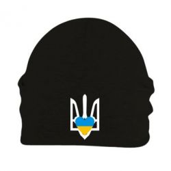 Шапка флисовая Герб з серцем - PrintSalon
