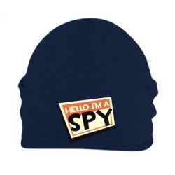 Шапка флисовая Hello i'm a spy - PrintSalon